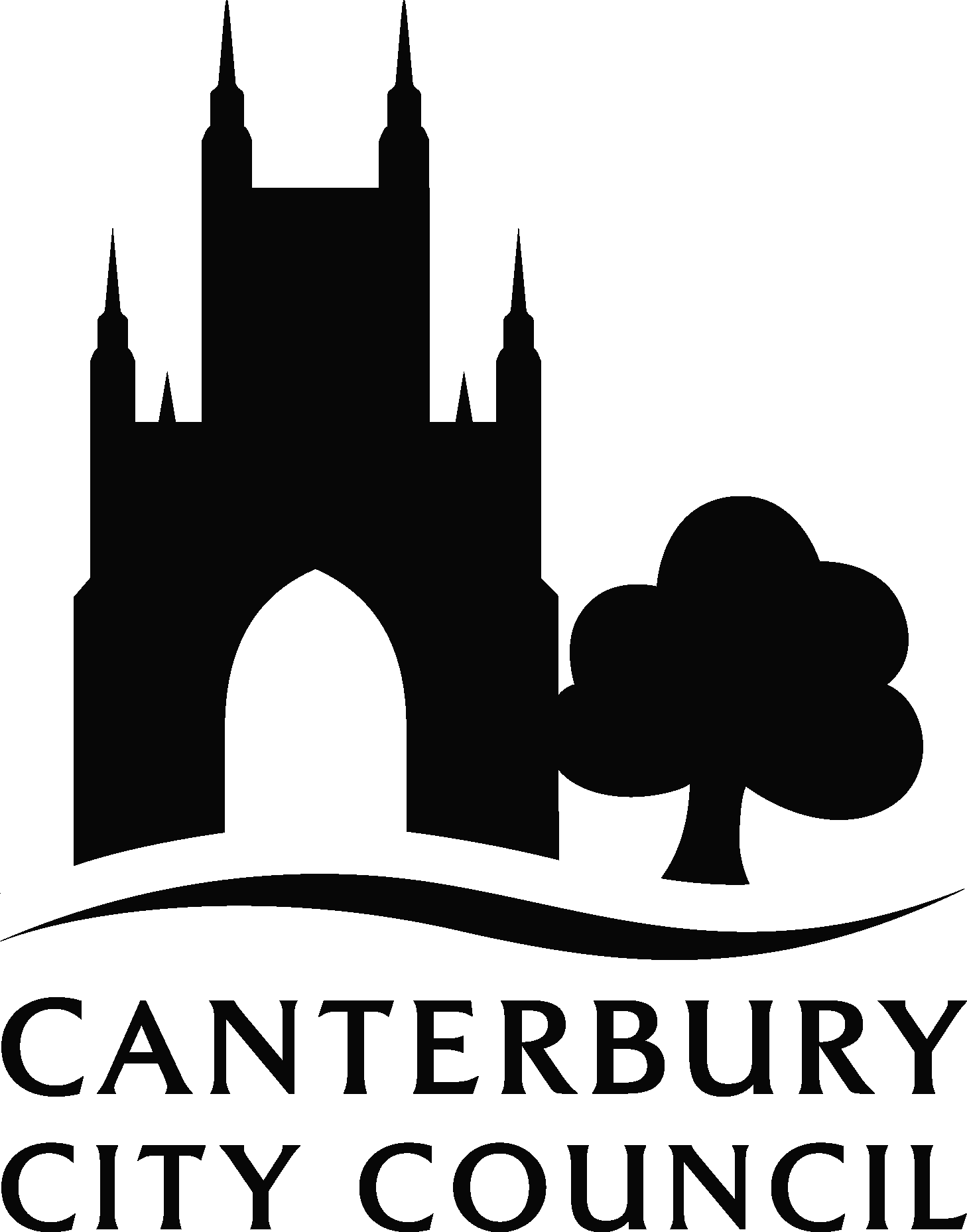 Canterbury City Council 2 Black Logo Vector Logo
